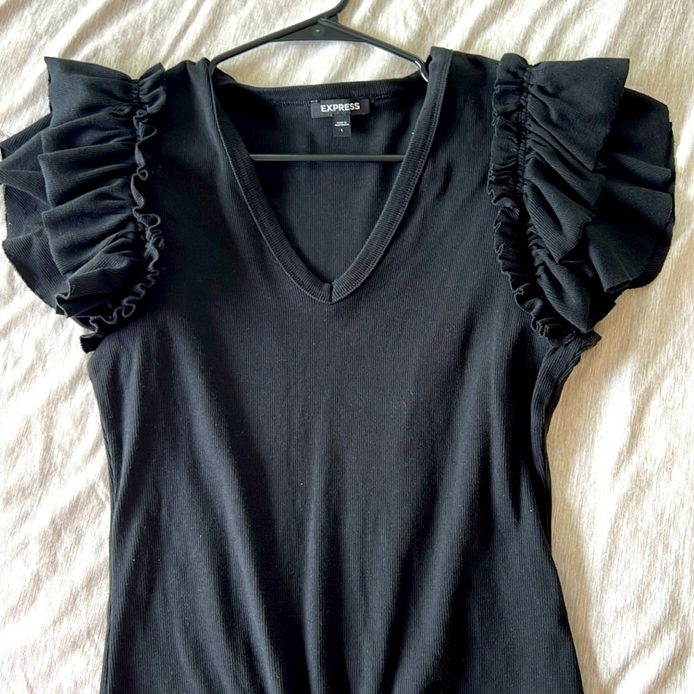 Express flutter sleeve bodysuit